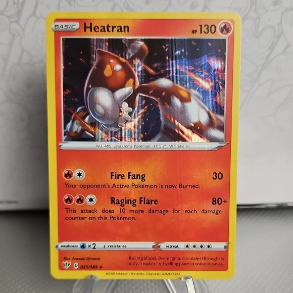 Pokemon | Toys | Heatran 2589 Pokemon Tcg Holo Rare | Poshmark
